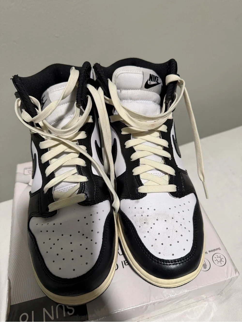 Nike Dunk High Vintage Black Size 8 Womens Sneakers